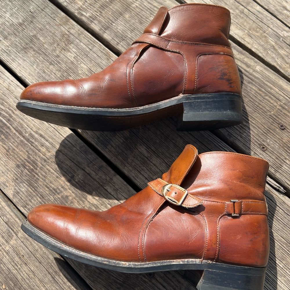 Bostonian Tan Leather Chukka Boots